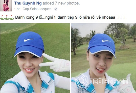Quỳnh Thư, Quỳnh Thư đánh golf, Quỳnh Thư 2014, Quỳnh Thư diễn viên, Quỳnh Thư thời trang