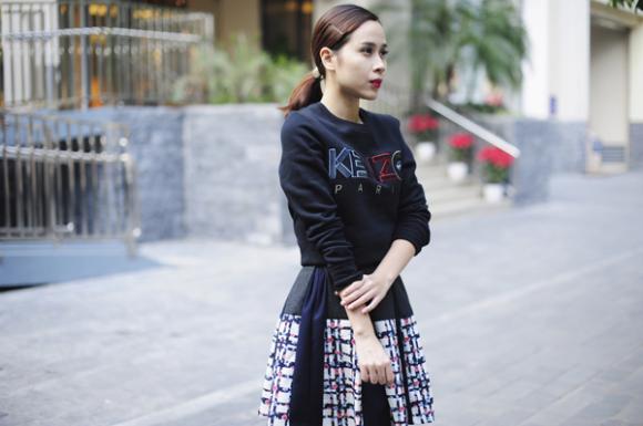 sao Việt, Lưu Hương Giang, vợ chồng Lưu Hương Giang, Nữ hoàng streetstyle Lưu Hương Giang, thời trang đường phố của Lưu Hương Giangê 