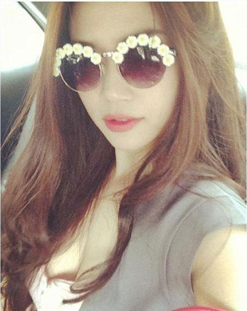 kính râm đính hoa,kính râm nở hoa,xu hướng kính râm