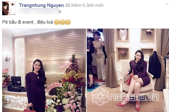Trang Nhung, diễn viên Trang Nhung,Trang Nhung mang bầu,Trang Nhung đi làm đẹp