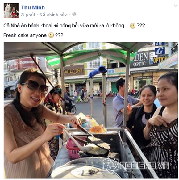 Thu Minh khoe ảnh vỉa hè, Thu Minh bị tụt đường huyết, Thu Minh mang bầu