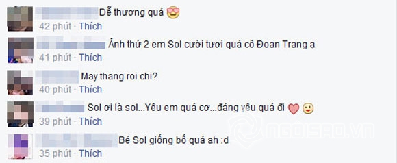 Sol,Đoan Trang,con gái Đoan Trang,bé Sol đã biết nói,thỏi Socola biết hát