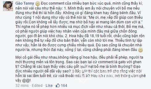 Kỳ Duyên,Kỳ Duyên mắng bố mẹ,Trang Khàn bênh vực Kỳ Duyên,tâm thư hoa hậu Kỳ Duyên,Pha Lê khuyên Hoa hậu Kỳ Duyên,MC Thảo Vân khuyên răn hoa hậu Kỳ Duyên,Kỳ Duyên được trao bằng khen