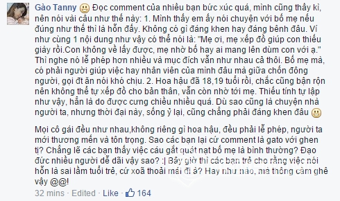 Kỳ Duyên,Kỳ Duyên mắng bố mẹ,Trang Khàn bênh vực Kỳ Duyên,tâm thư hoa hậu Kỳ Duyên,Pha Lê khuyên Hoa hậu Kỳ Duyên,MC Thảo Vân khuyên răn hoa hậu Kỳ Duyên,Kỳ Duyên được trao bằng khen