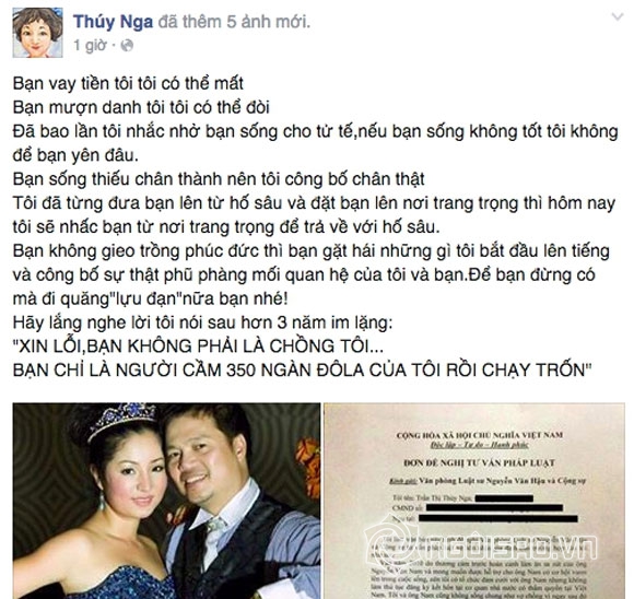 sao Việt ly hôn,sao Việt âm thầm ly hôn,sao Việt kiện cáo sau ly hôn,Thúy Nga,Lê Phương