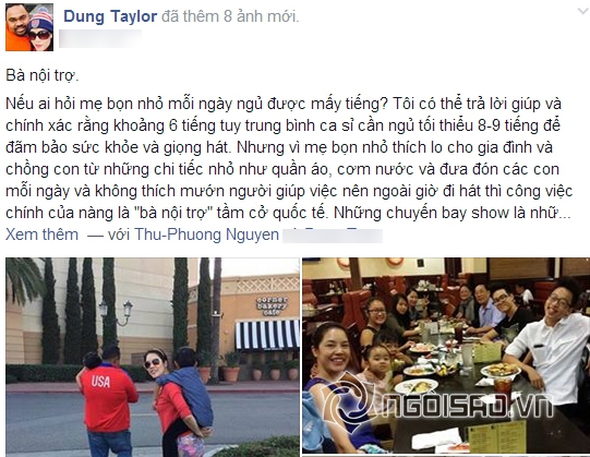 Dũng Taylor,ông bầu Dũng Taylor,ca sĩ Thu Phương,Thu Phương kết hôn Dũng Taylor