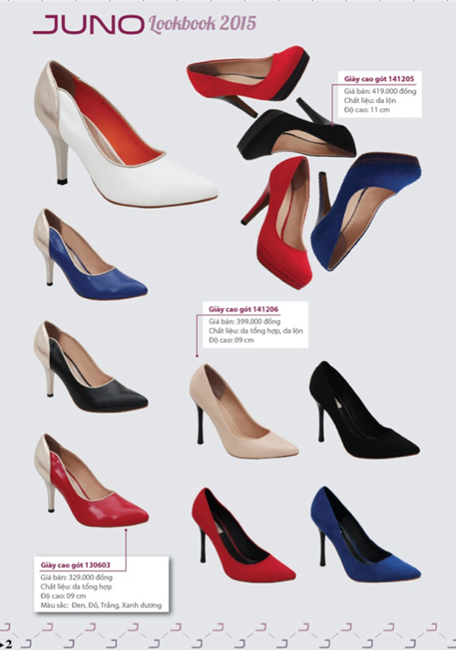 Thời trang Juno, Juno girl 2015, Giày thời trang nữ Juno