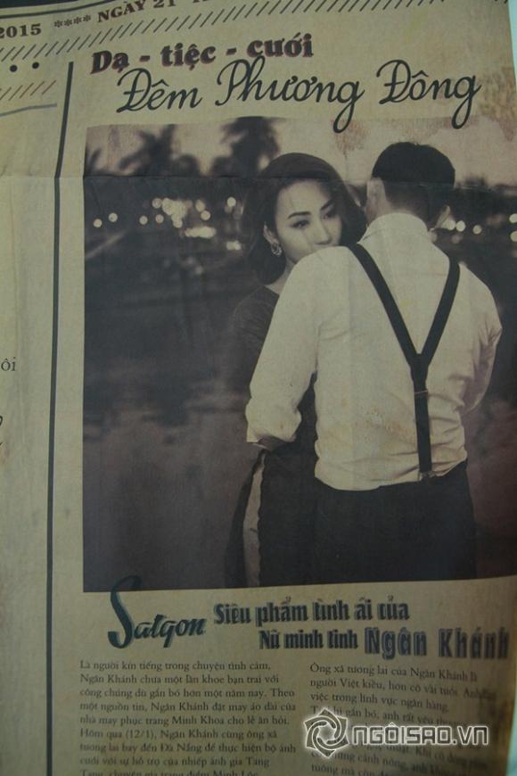 sao Việt, Ngân Khánh, ngọc nữ Ngân Khánh, Ngân Khánh đầu tư công phu cho thiệp cưới, vợ chồng Ngân Khánh