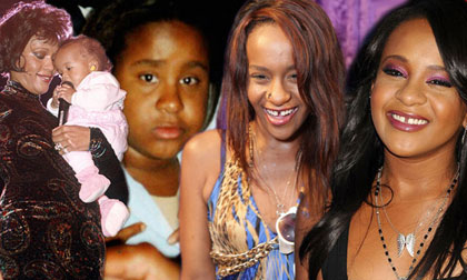 con gái Whitney Houston,Bobbi Kristina Brown,con gái Whitney Houston qua đời,Whitney Houston,con gái Whitney Houston trút hơi thở cuối cùng