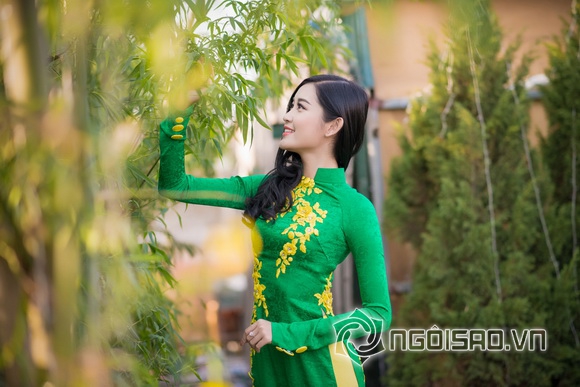 Sao việt,sao viet,á hậu huyền my,hoa hậu việt nam 2014,huyền my đẹp rạng rỡ,huyền my đón xuân