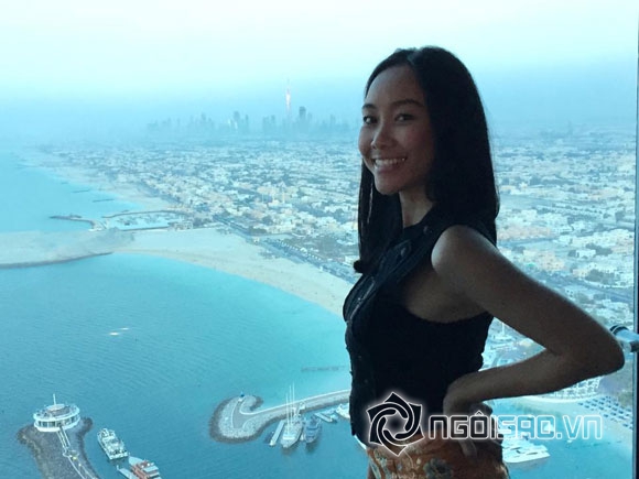 Đoan Trang,Đoan Trang tung tăng,Đoan Trang du lịch Dubai,vợ chồng Đoan Trang đi du lịch