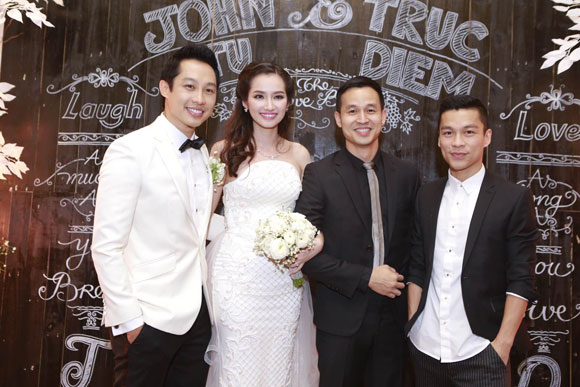 đám cưới Trúc Diễm,Trúc Diễm,John Từ,dàn sao Việt dự đám cưới Trúc Diễm,Trúc Diễm kết hôn