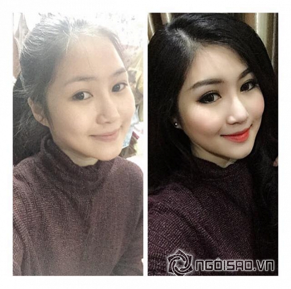 hương tràm, mặt mộc, hương tràm tự tin khoe mặt mộc