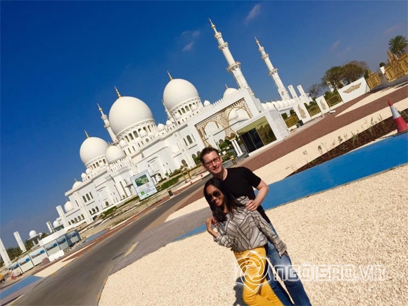 Đoan Trang và chồng tình cảm ở Dubai, vợ chồng Đoan Trang, con gái Đoan Trang
