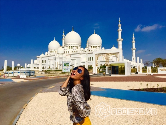 Đoan Trang và chồng tình cảm ở Dubai, vợ chồng Đoan Trang, con gái Đoan Trang
