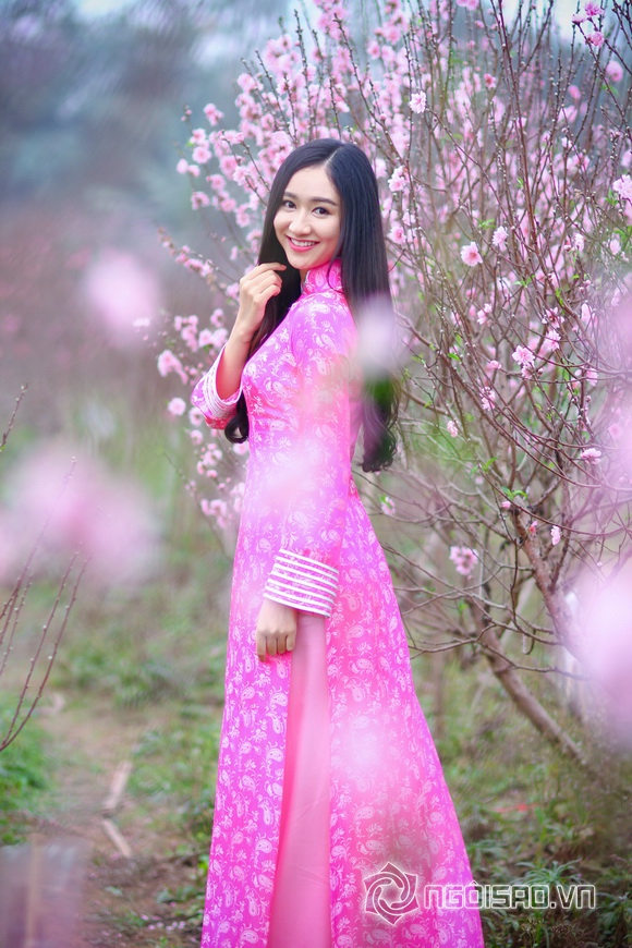 Sao việt,sao viet,á hậu đại dương vân quỳnh,á hậu đại dương hà thu,vân quỳnh hà thu diện áo dài