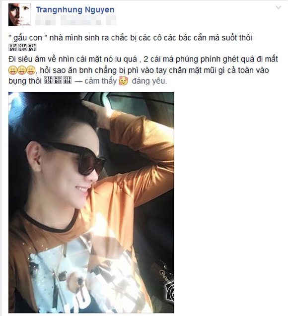 Trang Nhung,Trang Nhung khoe khéo con,Trang Nhung sắp sinh,Trang Nhung mang bầu
