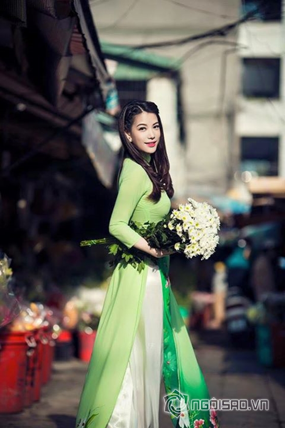 trương ngọc ánh, trương ngọc ánh mặc áo dài, trương ngọc ánh dịu dàng màu xuân