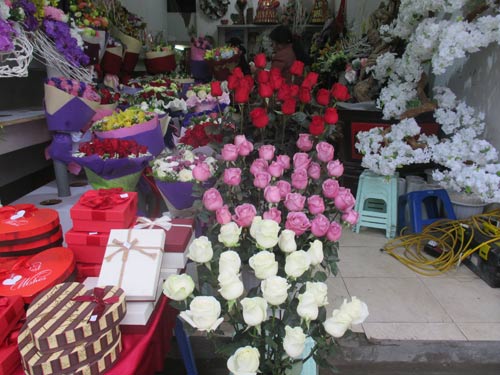 Giá hoa tươi, Hoa valentine, Thị trường hoa, Lễ tình nhân, Valentine's day