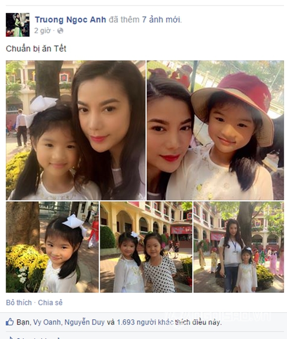 ,Trương Ngọc Ánh và con gái, Trương Ngọc Ánh, con gái Trương Ngọc Ánh, Trương Ngọc Ánh đến trường cùng con