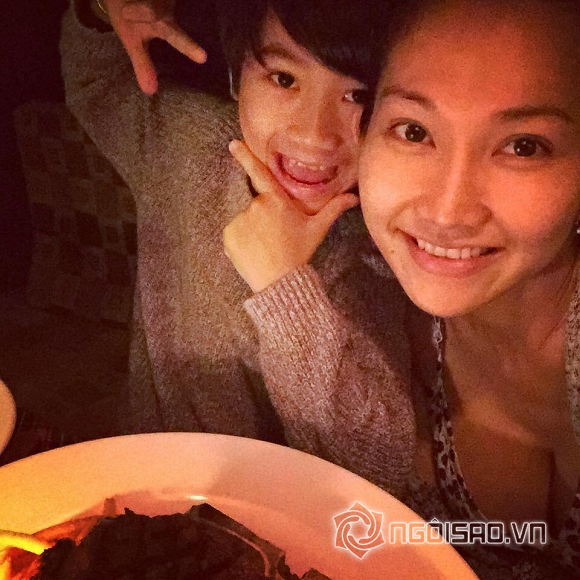 Kim Hiền, con trai Kim Hiền, valentine 2015, sao Việt, sao Viet