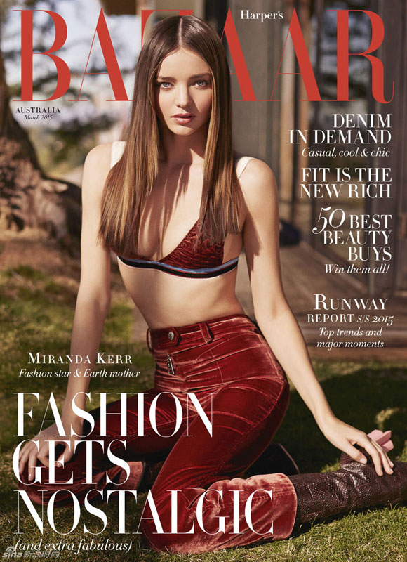 Miranda Kerr,Miranda Kerr quyến rũ,Miranda Kerr trên tạp chí Harper's Bazaar