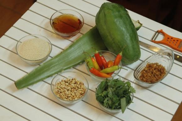 gỏi nha đam đủ đủ, hướng dẫn làm gỏi nha đam đủ đủ, khéo tay hay làm, nữ công gia chánh