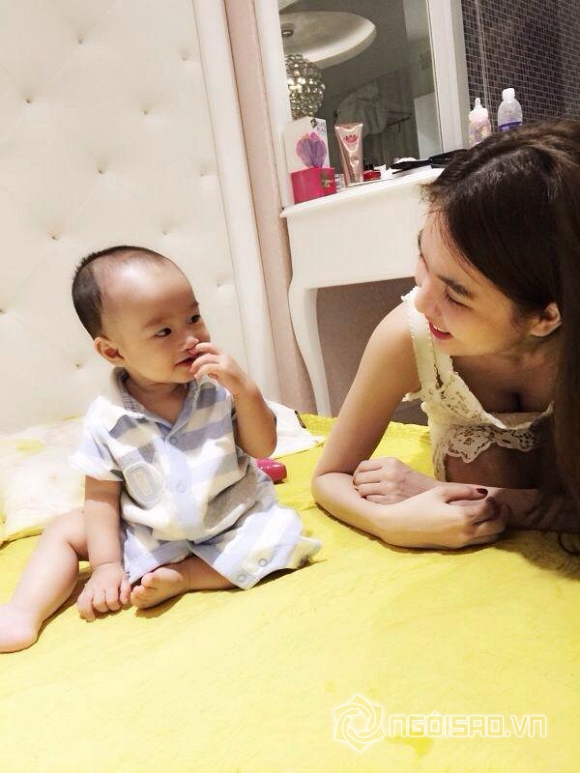 Ngọc Trinh, Nữ hoàng nội y, sao Việt chăm con, sao khéo chăm con, sao Việt, sao Viet