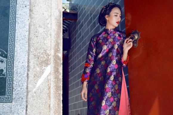 Hoa hậu Ngọc Diễm, Ngọc Diễm diện áo dài, sao Việt đón Tết