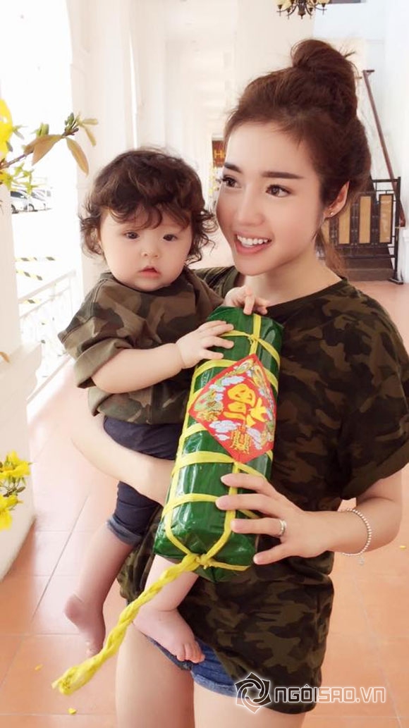 mẹ con elly trần, elly trần tông xuyệt tông với con gái, bé cadie