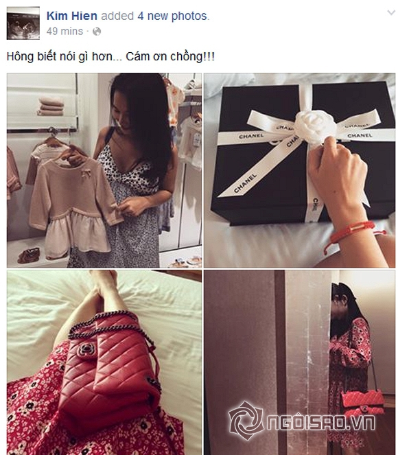 Kim Hiền, Sonic, sao Việt mang bầu, sao Việt sinh con gái, sao Việt, sao Việt