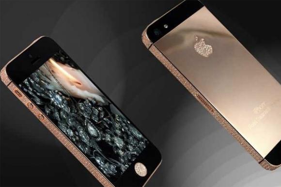 iPhone siêu sang, iPhone mạ vàng, iPhone đính kim cương
