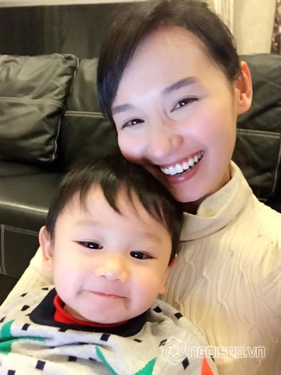 Lã Thanh Huyền và con trai,Lã Thanh Huyền và con trai sành điệu áo đôi,con trai Lã Thanh Huyền
