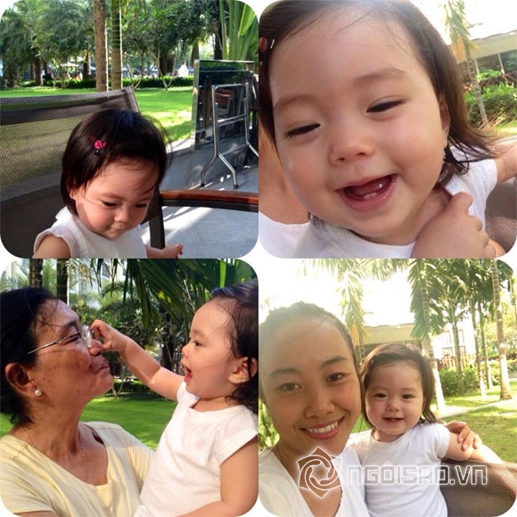 bé Sol nhà Đoan Trang,con gái Đoan Trang,bé Sol dễ thương