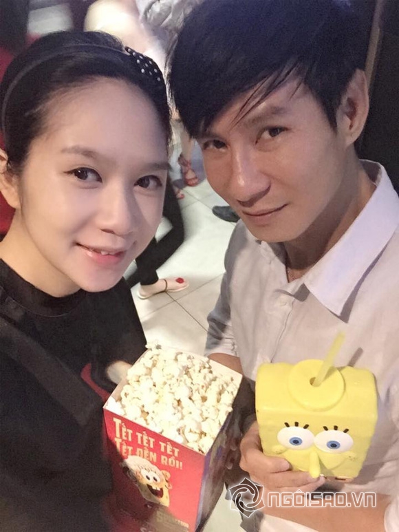 vợ chồng Lý Hải - Minh Hà,vợ chồng Lý Hải Minh Hà đi xem phim,vợ chồng Lý Hải Minh Hà tình cảm
