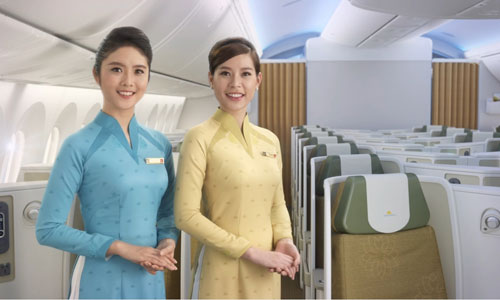 Đồng phục Vietnam Airlines, Vietnam Airlines, đồng phục Vietnam Airlines hành trình, trang phục tiếp viên hàng không