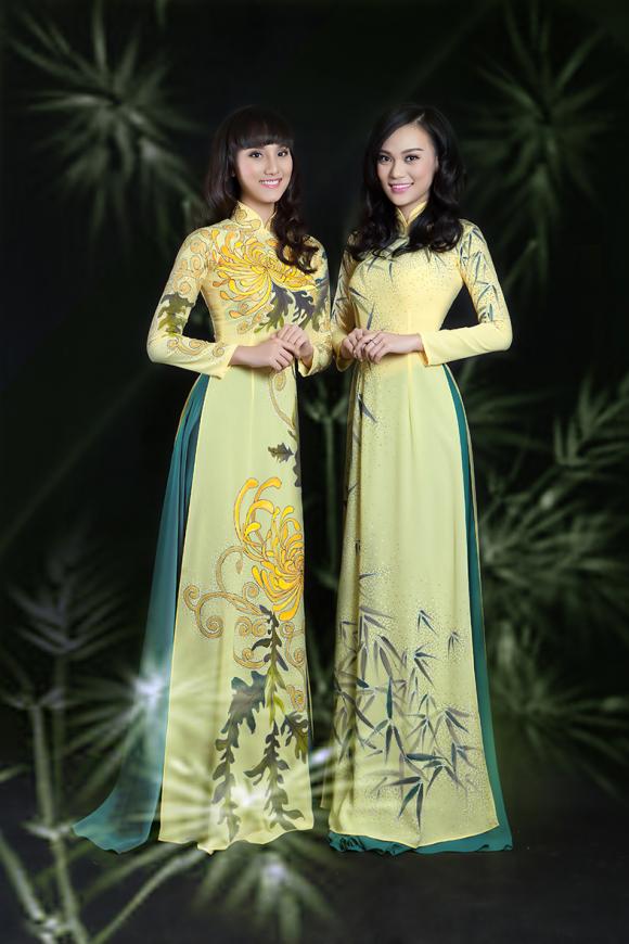 Cao Thùy Linh, Thái Tú Anh, Hoa hậu Cao Thùy Linh, Cao Thùy Linh diện áo dài