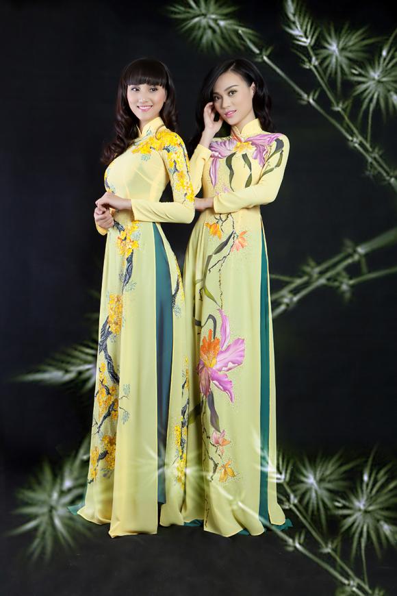 Cao Thùy Linh, Thái Tú Anh, Hoa hậu Cao Thùy Linh, Cao Thùy Linh diện áo dài