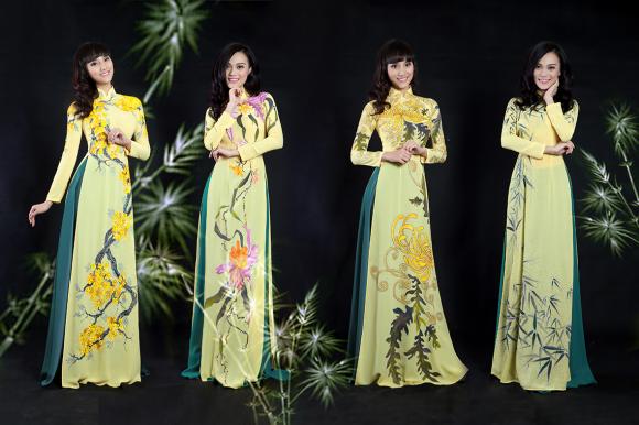 Cao Thùy Linh, Thái Tú Anh, Hoa hậu Cao Thùy Linh, Cao Thùy Linh diện áo dài
