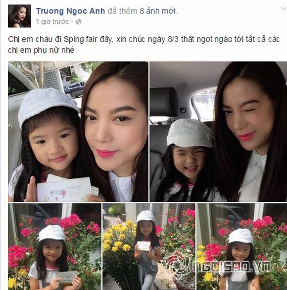 truong ngoc anh, truong ngoc anh va con gai, truông ngoc anh va kim ly, truong ngoc anh ngay 8/3, tin, bao