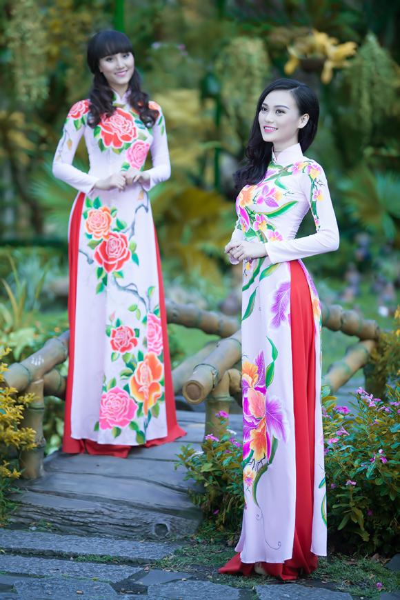 Cao Thùy Linh,Thái Tú Anh,Hoa hậu Quốc tế,Cao Thùy Linh diện áo dài