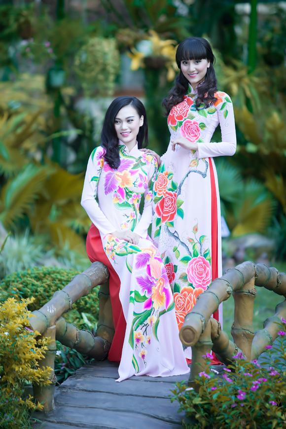 Cao Thùy Linh,Thái Tú Anh,Hoa hậu Quốc tế,Cao Thùy Linh diện áo dài