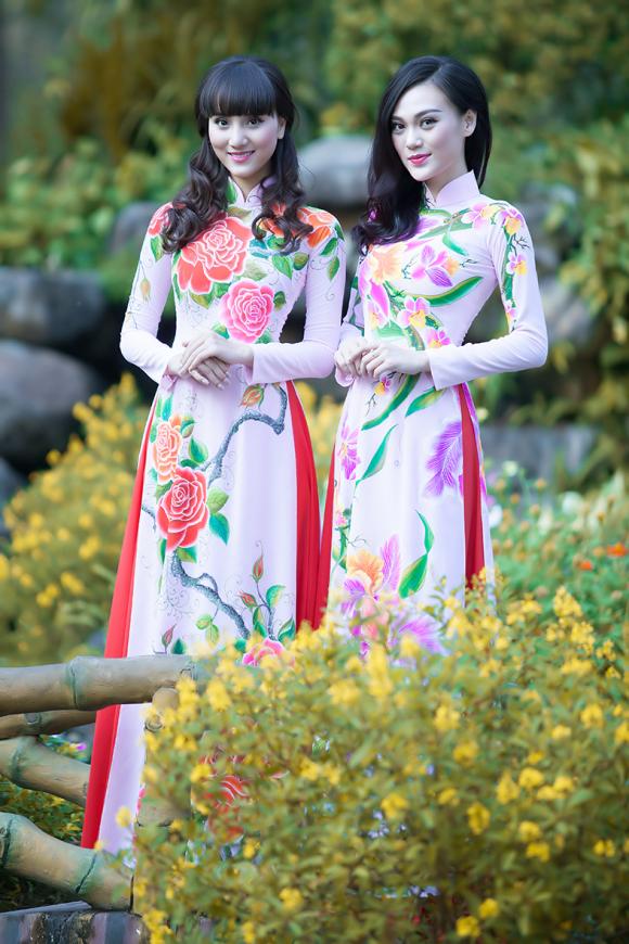 Cao Thùy Linh,Thái Tú Anh,Hoa hậu Quốc tế,Cao Thùy Linh diện áo dài
