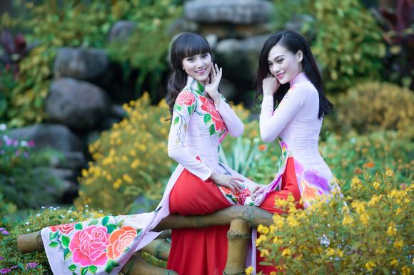 Cao Thùy Linh,Thái Tú Anh,Hoa hậu Quốc tế,Cao Thùy Linh diện áo dài