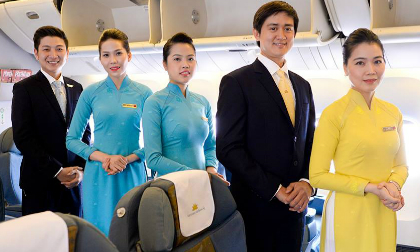 đồng phục Vietnam Airlines, đồng phục Vietnam Airlines chính thức, đồng phục hàng không, tiếp viên hàng không