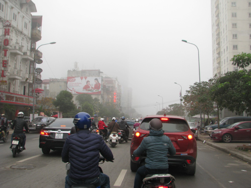 Thủ đô Hà Nội, Hà Nội sương mù, Không khí lạnh tăng cường, Mưa phùn