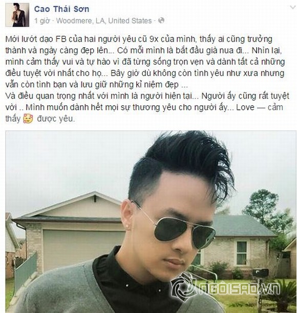 cao thai son, nguoi yeu cao thai son, nguoi yeu cu cao thai son, cao thai son viet thu cho nguoi yeu, ca khuc hay cua cao thai son, tin, bao