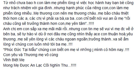 Thành Trung,Thành Trung tâm sự về mẹ,mẹ của Thành Trung,Ngọc Hương