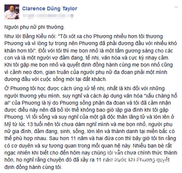 Chồng Thu Phương,Dũng Taylor,Thu Phương,Dũng Taylor khen vợ,vợ chồng ca sĩ Thu Phương