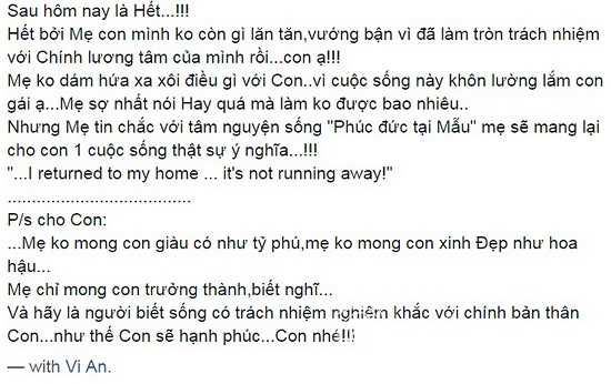 vợ cũ Thành Trung, vợ cũ Thành Trung viết tâm thư, vợ cũ Thành Trung và con gái